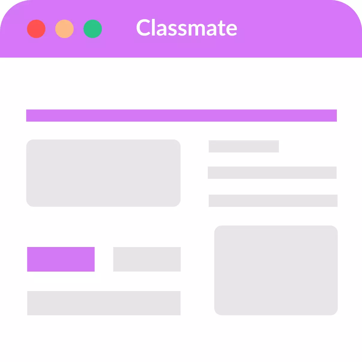 Classmate ui sketch