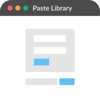 Paste Library ui sketch